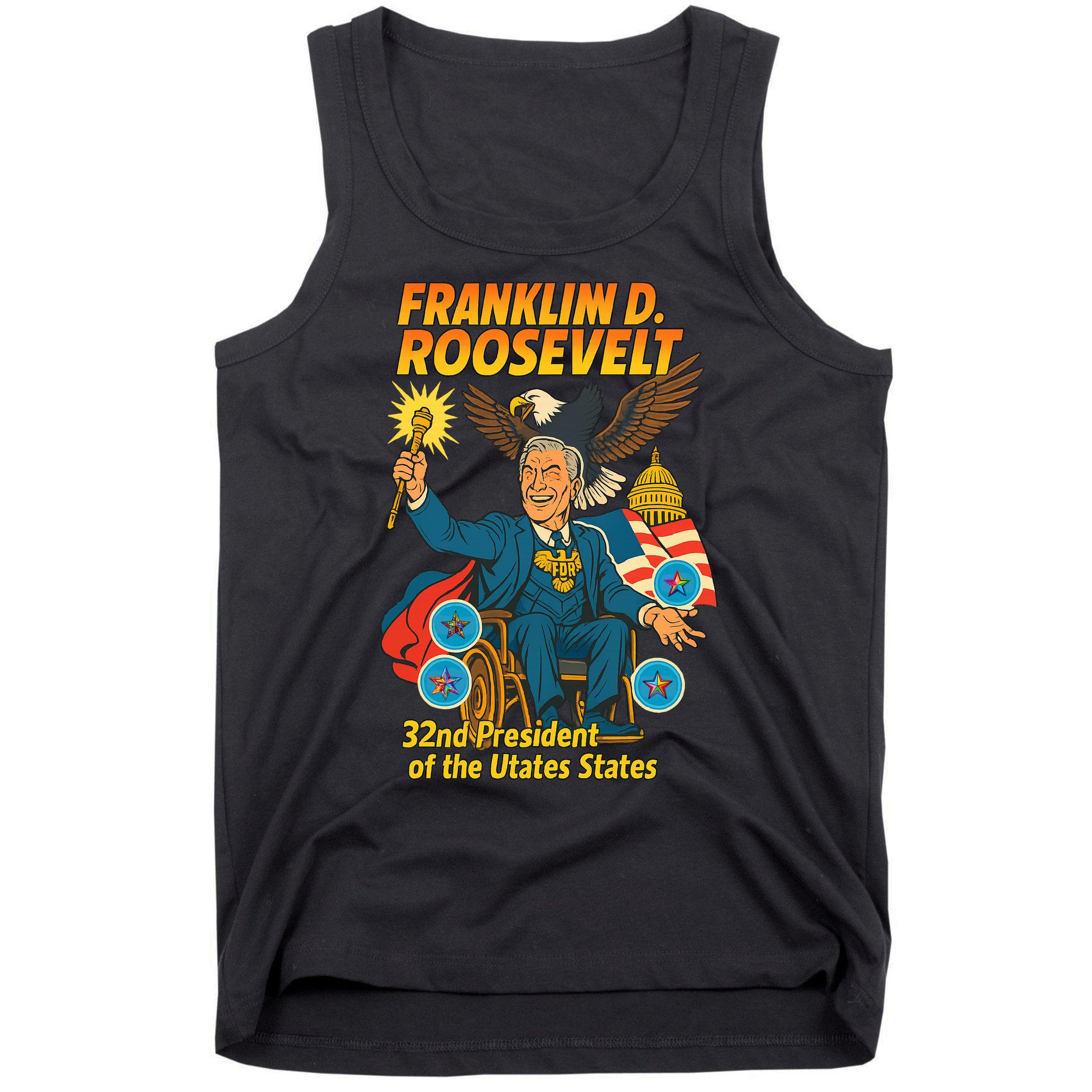 Franklin D Roosevelt The Presidential Chronicles Tank Top