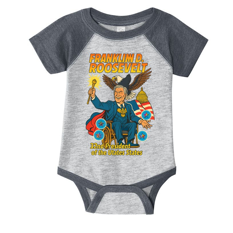 Franklin D Roosevelt The Presidential Chronicles Infant Baby Jersey Bodysuit