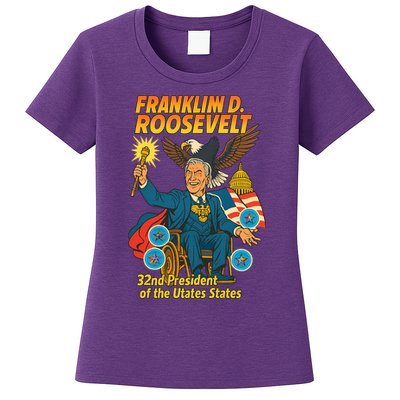 Franklin D Roosevelt The Presidential Chronicles Womens T-Shirt