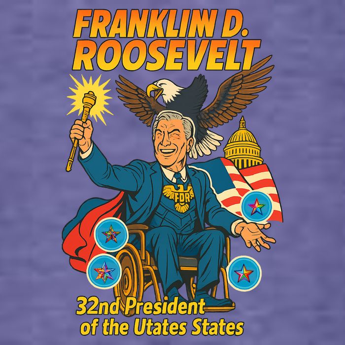 Franklin D Roosevelt The Presidential Chronicles Women's V-Neck T-Shirt
