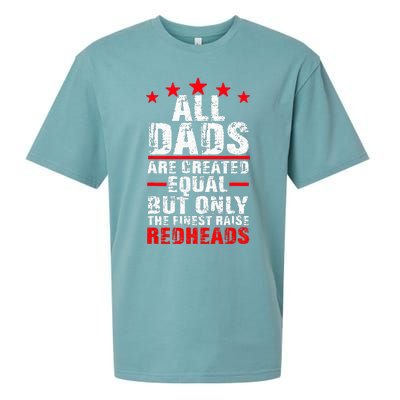 Finest Dads Raise Redheads Ginger Children Daughter Son Sueded Cloud Jersey T-Shirt