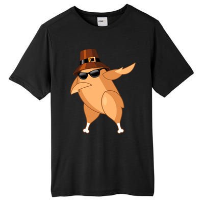 Funny Dabbing Roasted Turkey Thanksgiving Pilgrim Dab Dance Gift Tall Fusion ChromaSoft Performance T-Shirt