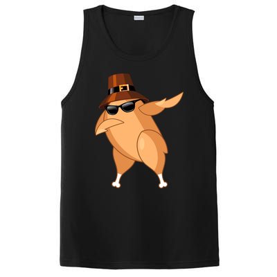 Funny Dabbing Roasted Turkey Thanksgiving Pilgrim Dab Dance Gift PosiCharge Competitor Tank