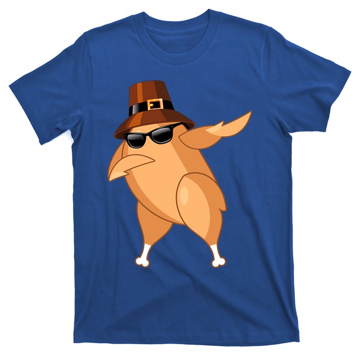 Funny Dabbing Roasted Turkey Thanksgiving Pilgrim Dab Dance Gift T-Shirt