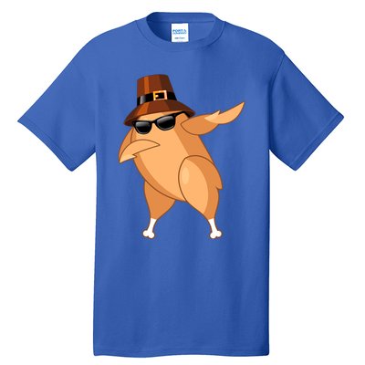 Funny Dabbing Roasted Turkey Thanksgiving Pilgrim Dab Dance Gift Tall T-Shirt