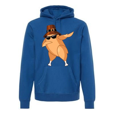 Funny Dabbing Roasted Turkey Thanksgiving Pilgrim Dab Dance Gift Premium Hoodie