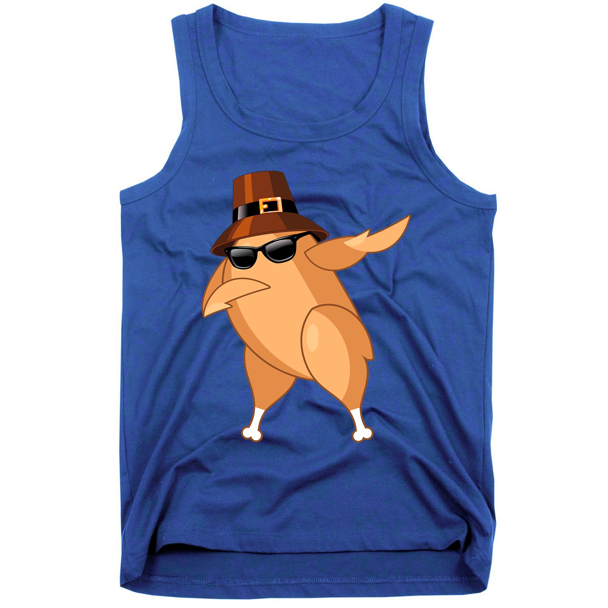 Funny Dabbing Roasted Turkey Thanksgiving Pilgrim Dab Dance Gift Tank Top