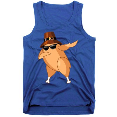 Funny Dabbing Roasted Turkey Thanksgiving Pilgrim Dab Dance Gift Tank Top