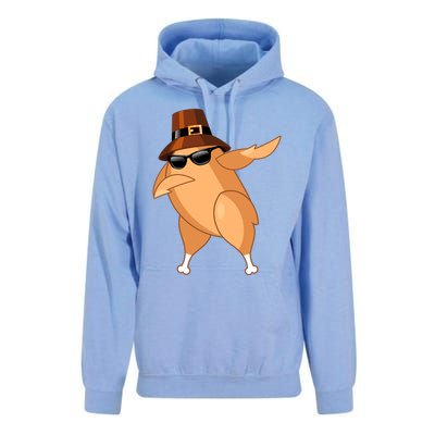 Funny Dabbing Roasted Turkey Thanksgiving Pilgrim Dab Dance Gift Unisex Surf Hoodie