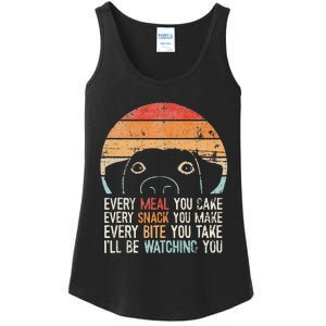 Funny Dog Retro Dog Ill Be Watching You Dog Dog Lover Ladies Essential Tank