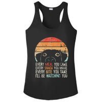 Funny Dog Retro Dog Ill Be Watching You Dog Dog Lover Ladies PosiCharge Competitor Racerback Tank