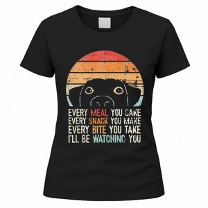 Funny Dog Retro Dog Ill Be Watching You Dog Dog Lover Women's T-Shirt