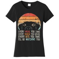 Funny Dog Retro Dog Ill Be Watching You Dog Dog Lover Women's T-Shirt