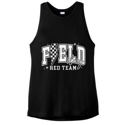 Field Day Red Team Color Field Trip Team Game Competition Ladies PosiCharge Tri-Blend Wicking Tank