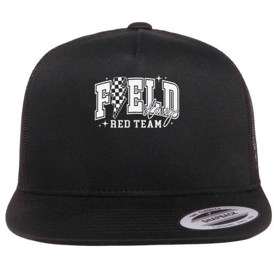 Field Day Red Team Color Field Trip Team Game Competition Flatbill Hat