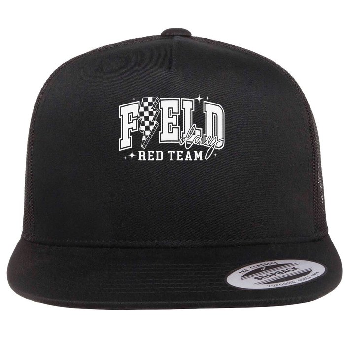 Field Day Red Team Color Field Trip Team Game Competition Flatbill Hat