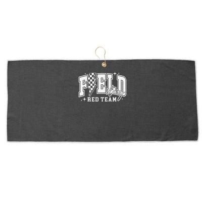 Field Day Red Team Color Field Trip Team Game Competition Large Microfiber Waffle Golf Towel