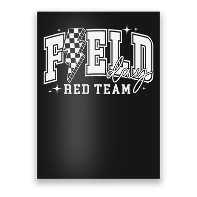 Field Day Red Team Color Field Trip Team Game Competition Poster