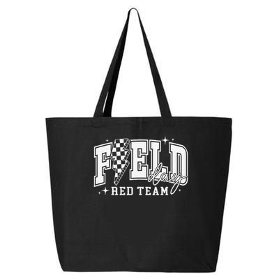 Field Day Red Team Color Field Trip Team Game Competition 25L Jumbo Tote