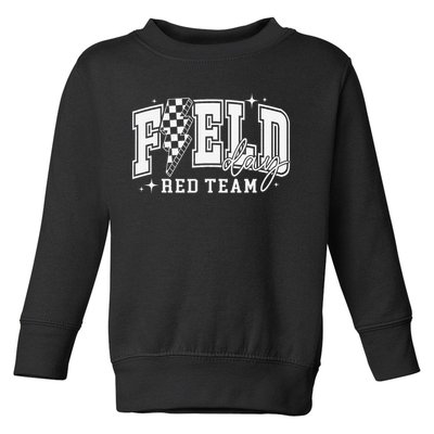 Field Day Red Team Color Field Trip Team Game Competition Toddler Sweatshirt