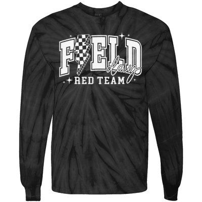 Field Day Red Team Color Field Trip Team Game Competition Tie-Dye Long Sleeve Shirt
