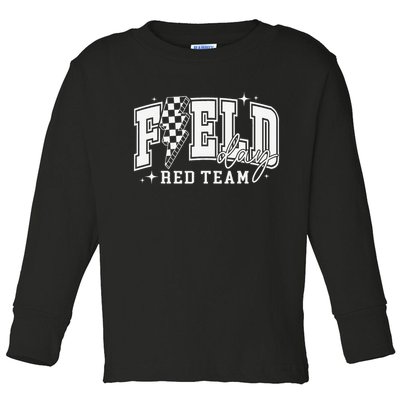 Field Day Red Team Color Field Trip Team Game Competition Toddler Long Sleeve Shirt