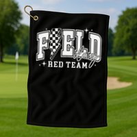 Field Day Red Team Color Field Trip Team Game Competition Golf Towel