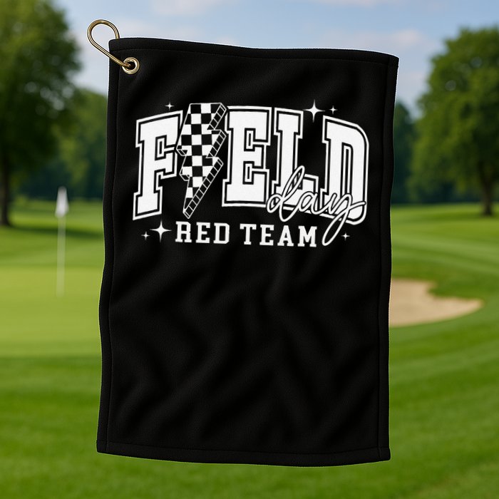 Field Day Red Team Color Field Trip Team Game Competition Golf Towel