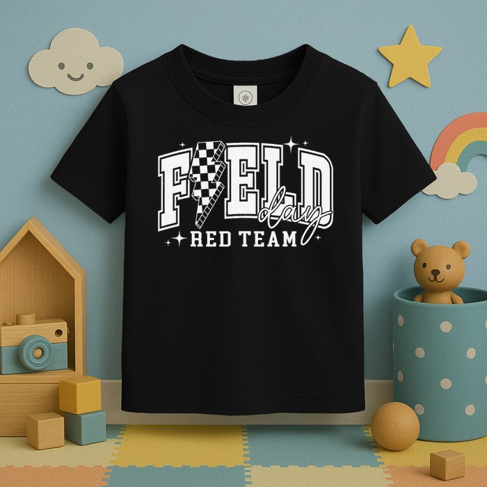 Field Day Red Team Color Field Trip Team Game Competition Toddler T-Shirt