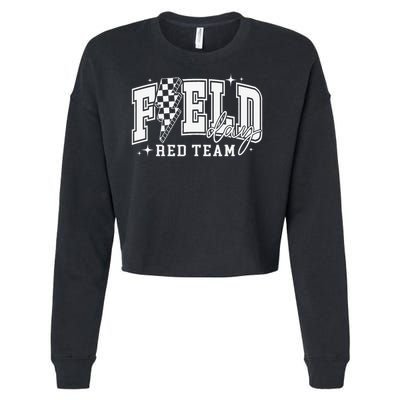Field Day Red Team Color Field Trip Team Game Competition Cropped Pullover Crew