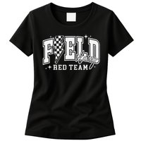 Field Day Red Team Color Field Trip Team Game Competition Womens T-Shirt