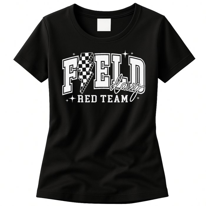 Field Day Red Team Color Field Trip Team Game Competition Womens T-Shirt