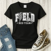 Field Day Red Team Color Field Trip Team Game Competition Womens T-Shirt