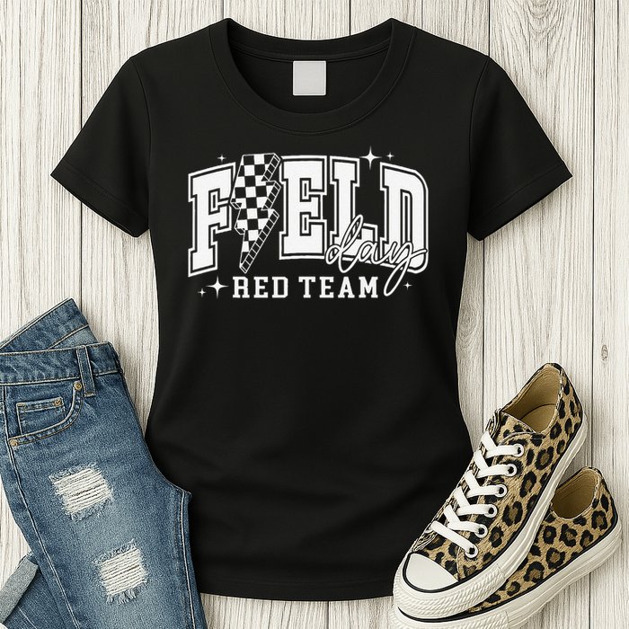 Field Day Red Team Color Field Trip Team Game Competition Womens T-Shirt