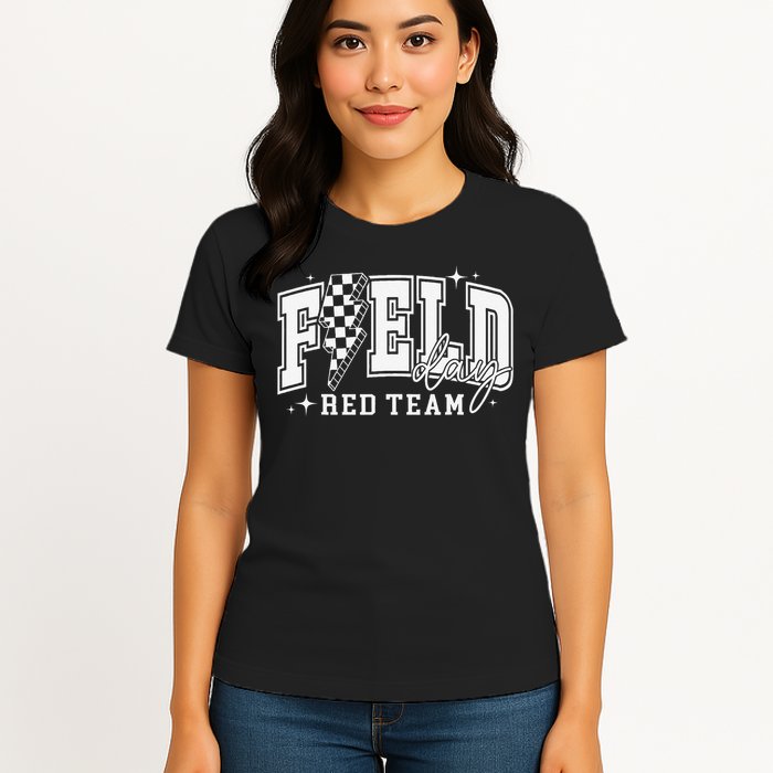Field Day Red Team Color Field Trip Team Game Competition Womens T-Shirt