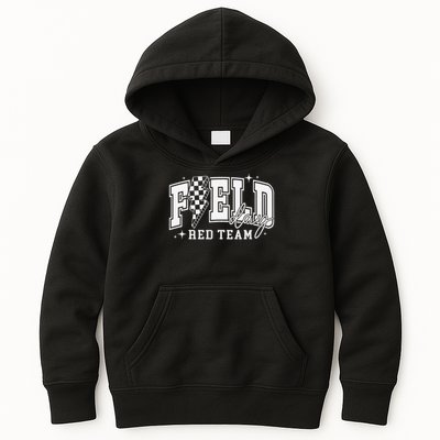 Field Day Red Team Color Field Trip Team Game Competition Kids Hoodie