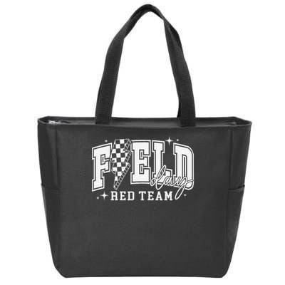 Field Day Red Team Color Field Trip Team Game Competition Zip Tote Bag