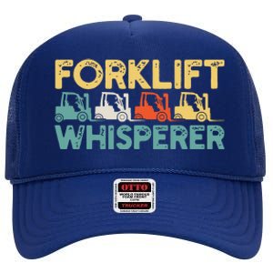 Forklift Driver Retro High Crown Mesh Back Trucker Hat