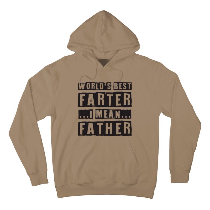 FatherS Day Retro Dad WorldS Best Farter I Mean Father Hoodie