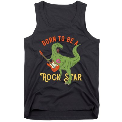 Funny Dinosaur Rex Rockstar Perfect Trex Gift Tank Top