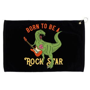 Funny Dinosaur Rex Rockstar Perfect Trex Gift Grommeted Golf Towel