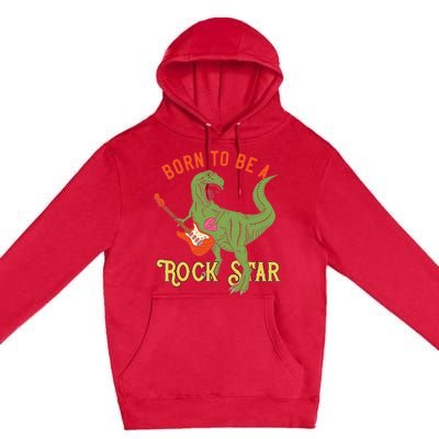 Funny Dinosaur Rex Rockstar Perfect Trex Gift Premium Pullover Hoodie