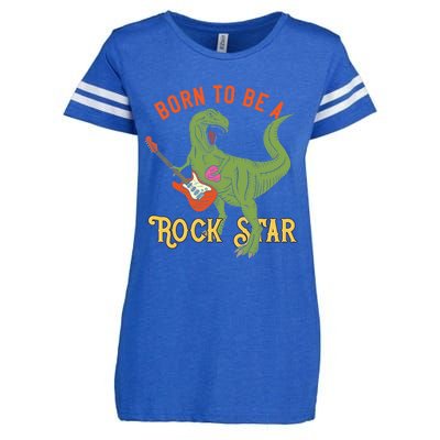 Funny Dinosaur Rex Rockstar Perfect Trex Gift Enza Ladies Jersey Football T-Shirt