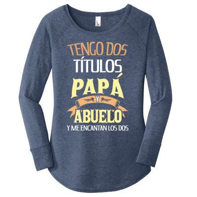 Fathers Day Retired Granddad And Dad Cool Grandpa Gift Women's Perfect Tri Tunic Long Sleeve Shirt