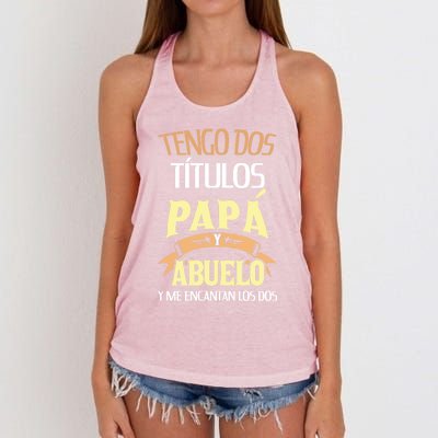 Fathers Day Retired Granddad And Dad Cool Grandpa Gift Women's Knotted Racerback Tank