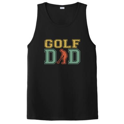 Father's Day Retro Golf Dad For Golf Lovers Active Gift For Dad PosiCharge Competitor Tank