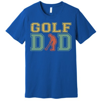 Father's Day Retro Golf Dad For Golf Lovers Active Gift For Dad Premium T-Shirt