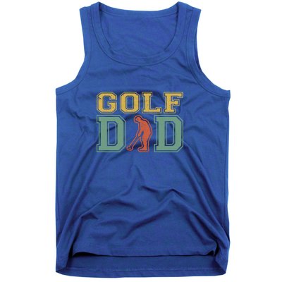 Father's Day Retro Golf Dad For Golf Lovers Active Gift For Dad Tank Top