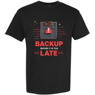 Floppy Disk Retro Tech Nostalgia Old School Computing Humor Garment-Dyed Heavyweight T-Shirt