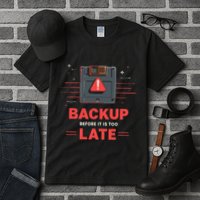 Floppy Disk Retro Tech Nostalgia Old School Computing Humor Tall T-Shirt